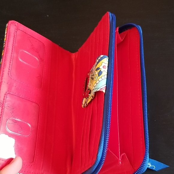 💙VERA BRADLEY💙Marina Paisley Turn Lock Wallet in Cotton/NWT - Picture 3 of 5